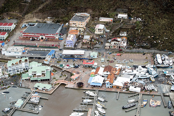 View of the aftermath of Hurricane Irma on St. Maarten, Dutch part of Saint Martin Island in the Caribbean September 6, 2017.