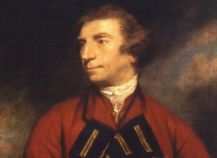 Jeffrey Amherst in a painting by Joshua Reynolds.