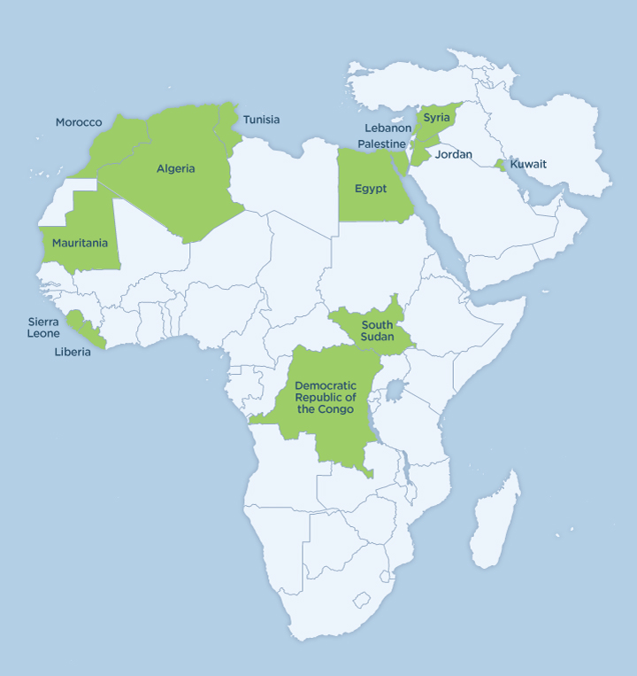 A look at some of the places Journalists for Human Rights works in Africa.