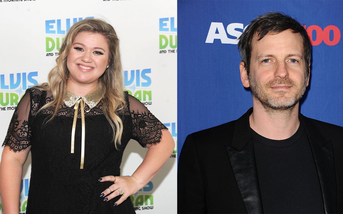 (L-R): Kelly Clarkson and Dr. Luke.
