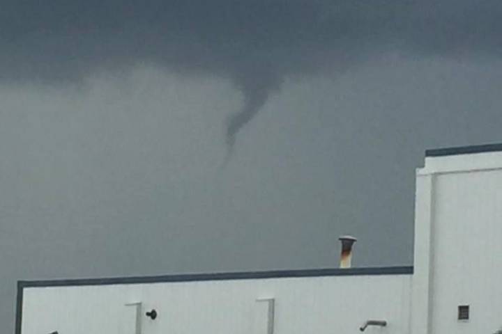 Funnel cloud in the Leduc area Wednesday, July 13, 2016.