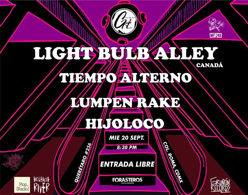Light Bulb Alley was set to begin a series of five shows in Mexico City Wednesday night