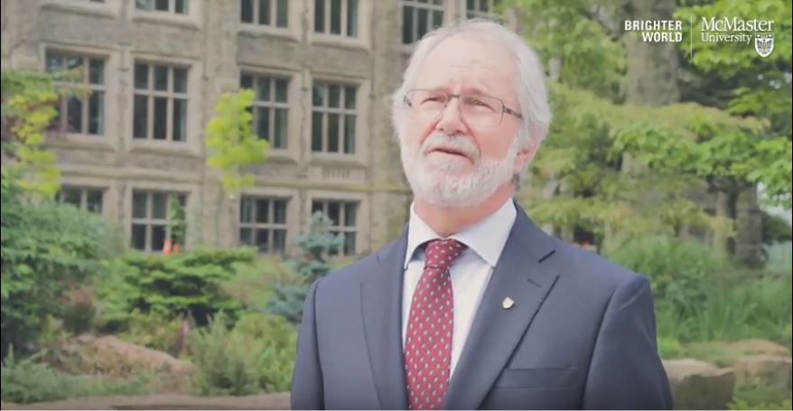 President Patrick Deane addressed the incoming policy in a video on McMaster's website.
