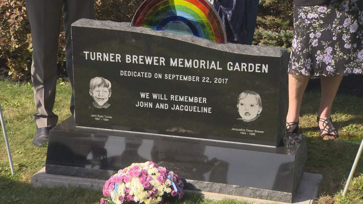 The garden honouring New Brunswick toddlers Jacqueline Brewer and John Turner in Saint John is now complete