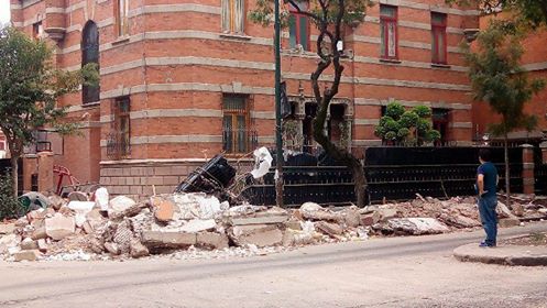 A powerful earthquake destroyed parts of Mexico City's infrastructure