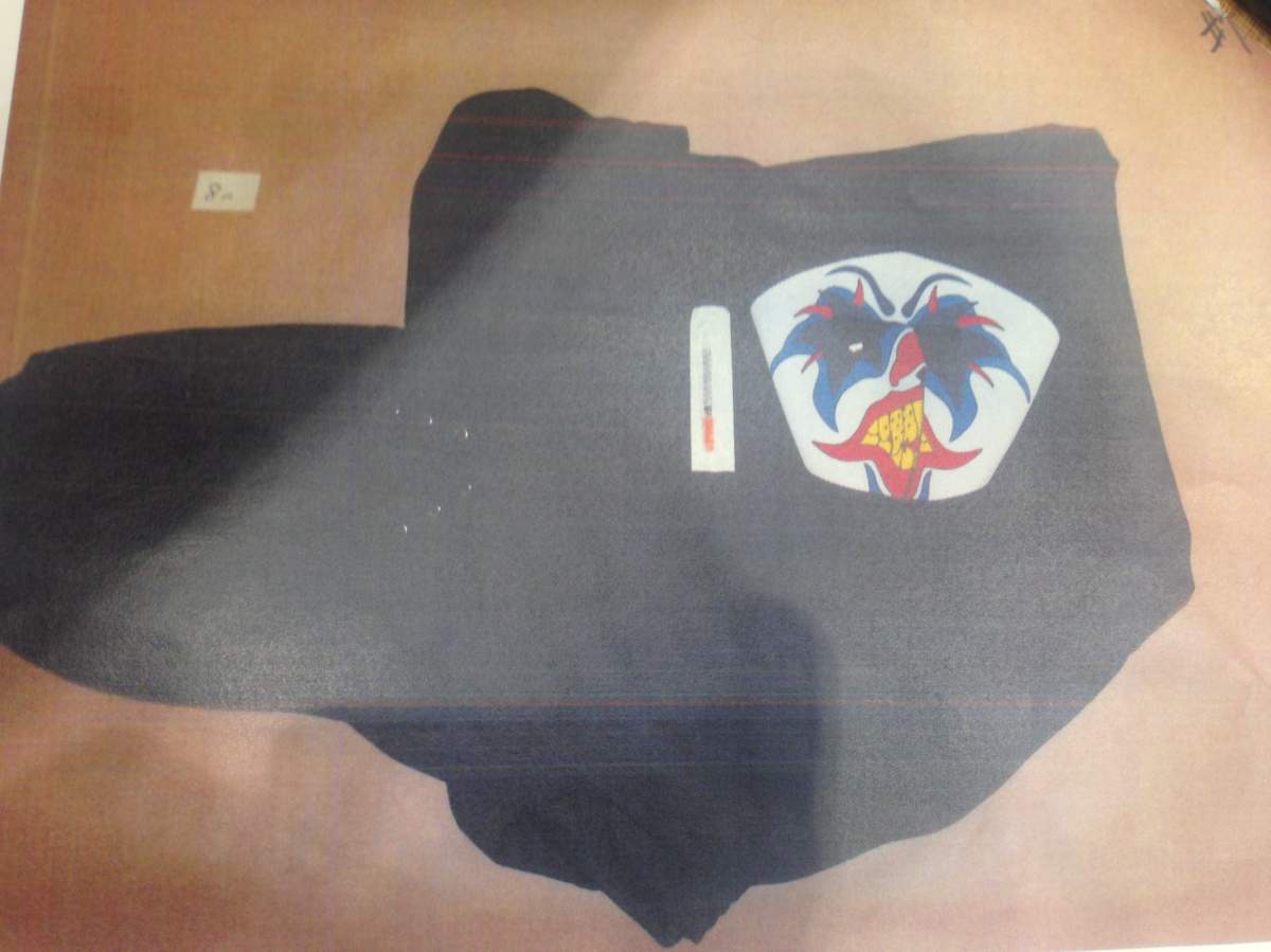 The mask found on Jonathan Keenatch-Lafond the night he was stabbed to death. Keith Napope claims he was robbed by somebody wearing this mask days earlier.