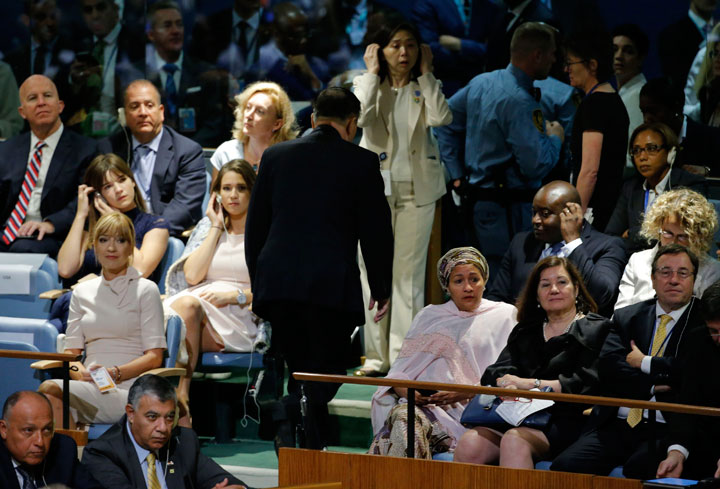 North Korea's ambassador to the UN leaves his seat