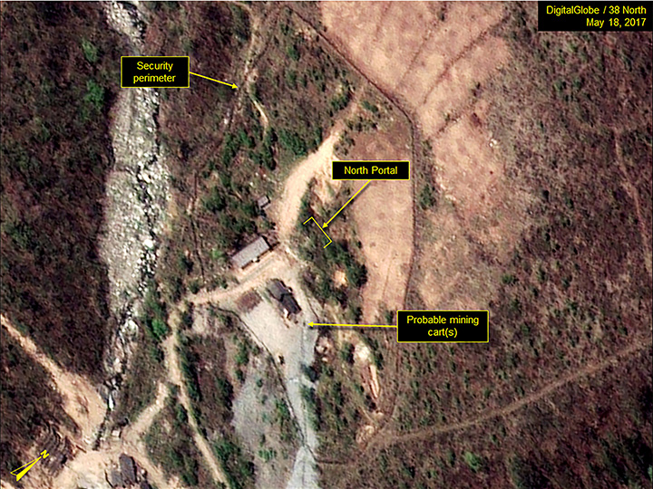 This May 18, 2017 file photo shows North Korea’s Punggye-ri nuclear test site.