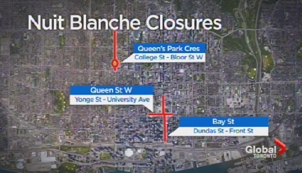Toronto road closures this weekend: Nuit Blanche, Run for the Cure, Invictus Games closing ceremony - image
