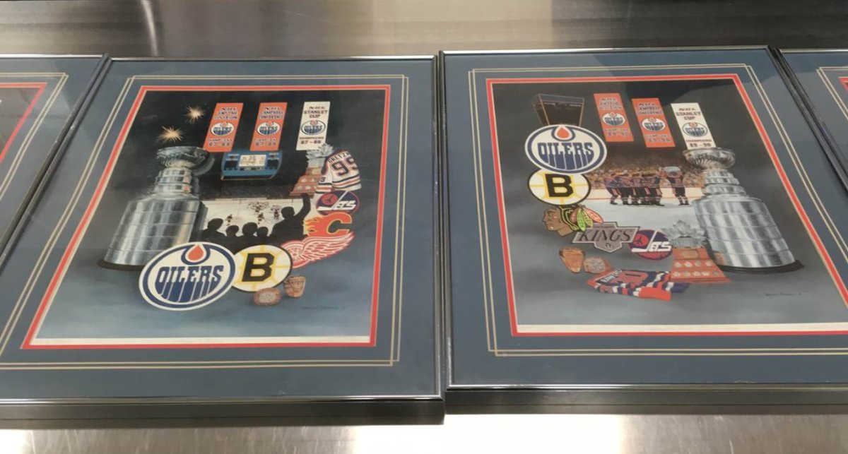 An Edmonton Oilers print police say was stolen during a series of break-and-enters in Edmonton and Sherwood Park in August and September.