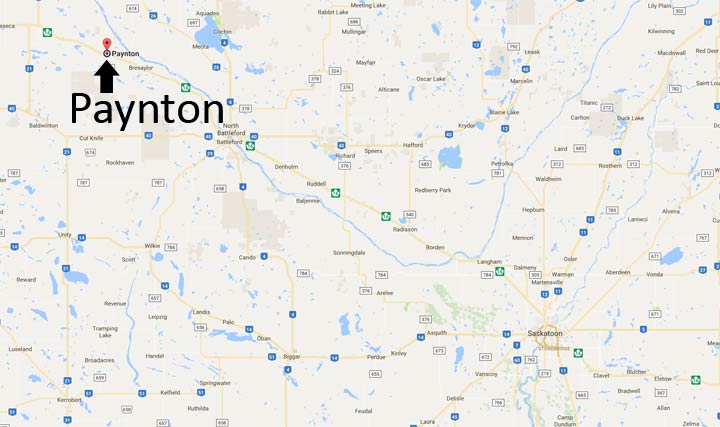 A rear passenger was pronounced dead at the scene of a single-vehicle rollover near Paynton, Sask.
