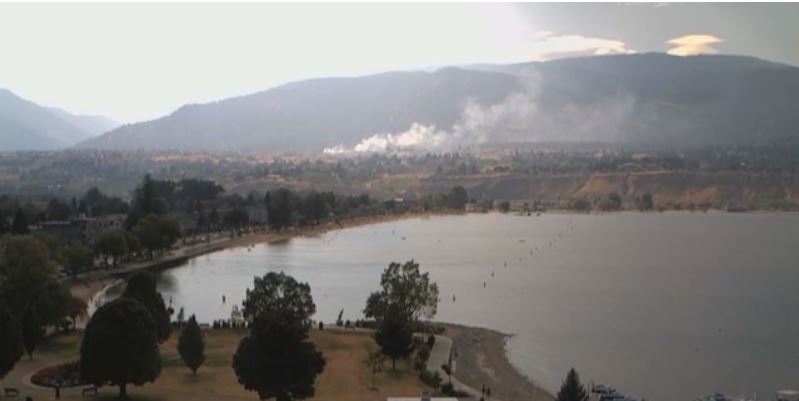 Grass fire on Penticton Indian Band land Friday afternoon. 