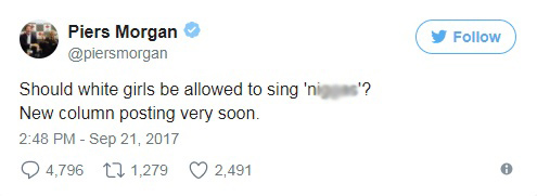 Piers Morgan faces backlash after blaming Kanye West for white girls singing N-word - image