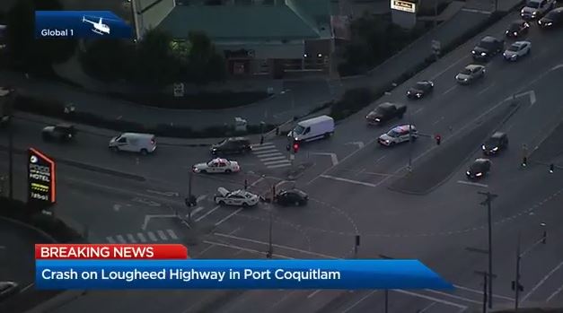 The crash in Port Coquitlam Friday morning.