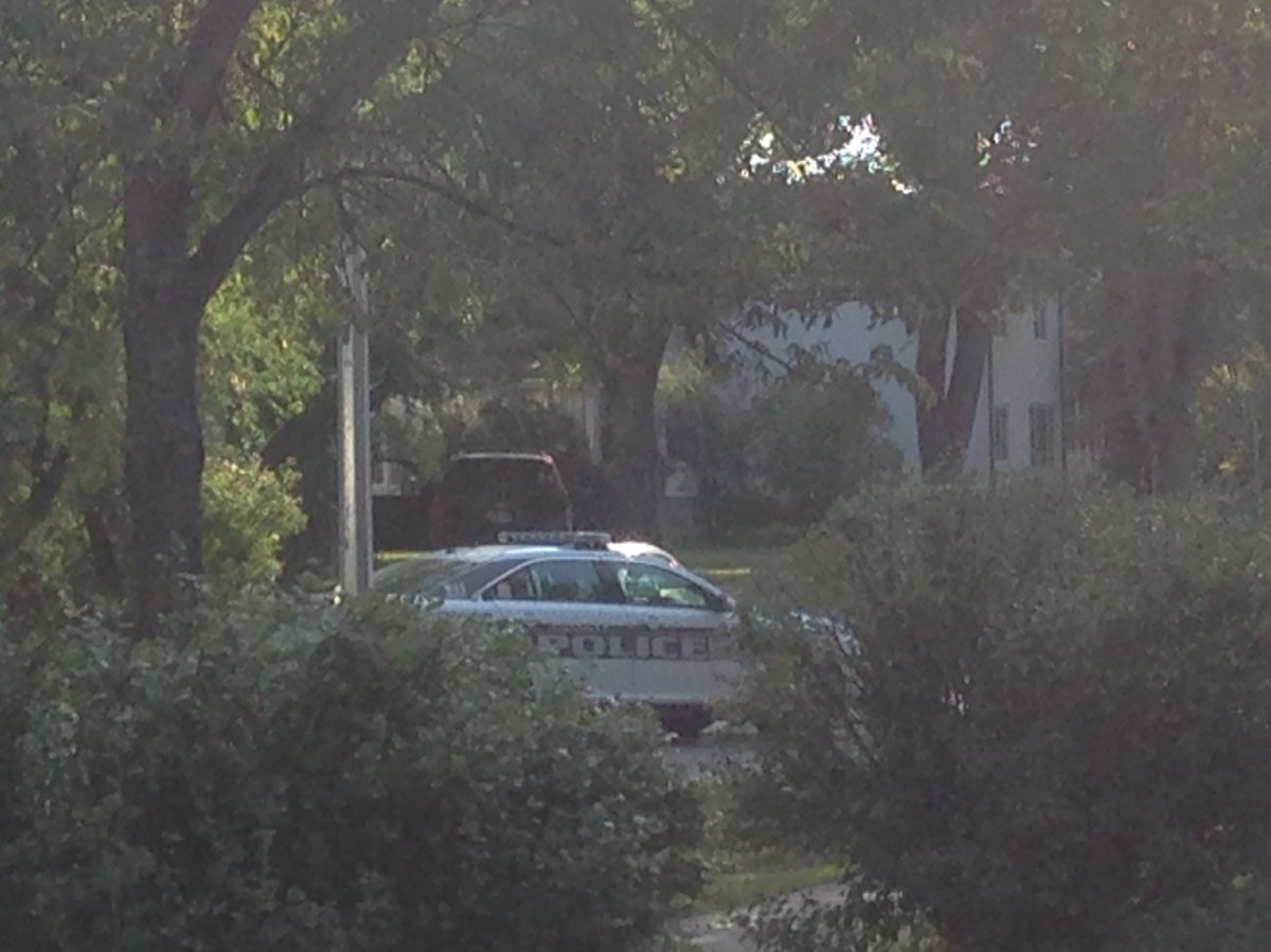 Police on scene at the 'serious incident' in Winnipeg Tuesday morning. 