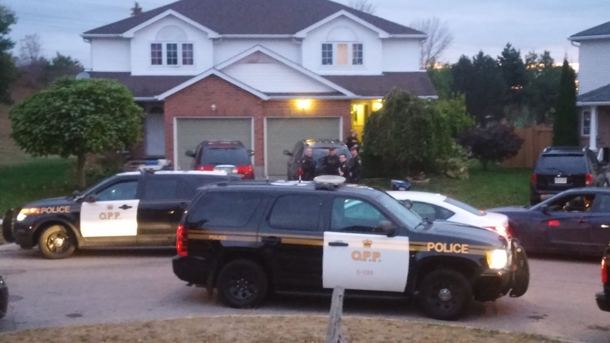 OPP carried out a search warrant on Friday at a house in Kitchener on Hackberry Drive.