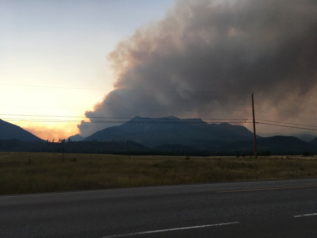 The Quinn Creek wildfire.