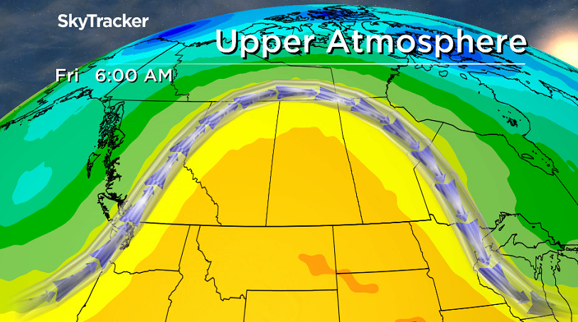 We'll hit the heart of the heat on Friday as we get into the core of the upper ridge of high pressure.