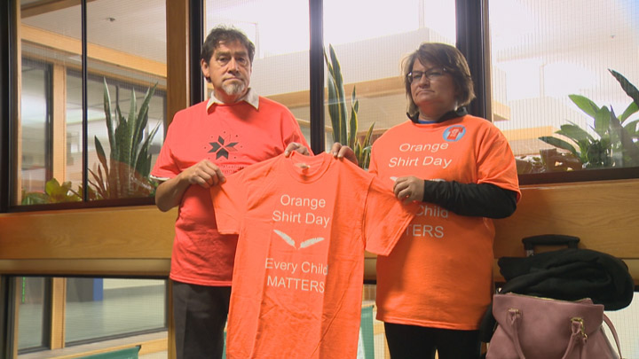 Everyone is being encouraged to wear an orange shirt on Saturday to honour residential school survivors.