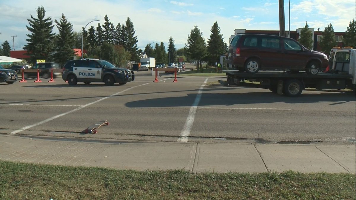 A female was taken to hospital with 'serious injuries' on Sept. 14 after a collision in northwest Edmonton.