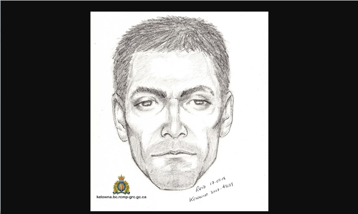 Kelowna RCMP release sketch of sexual assault suspect - image