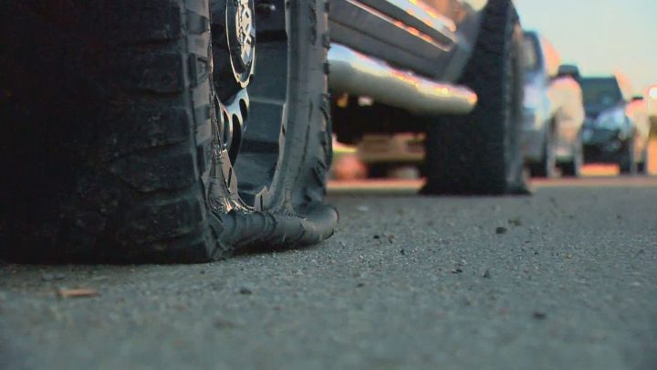 Saskatoon police are looking for the public’s help in locating the person responsible for damaging multiple vehicles tires in Stonebridge.