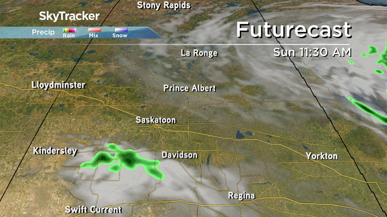 Some sunny breaks can be expected in Saskatoon on Sunday.