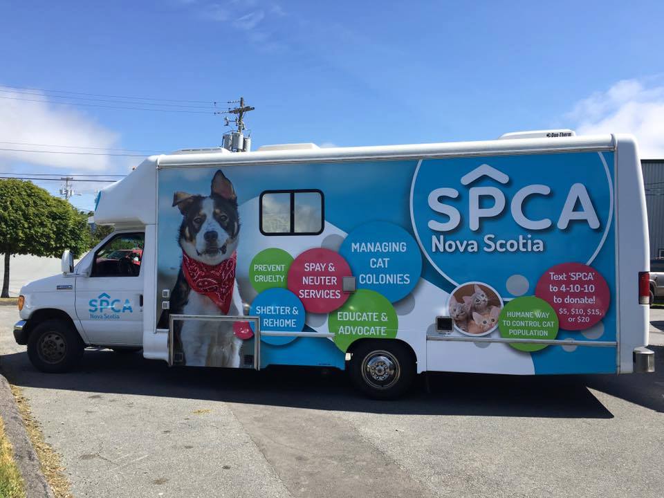 The Nova Scotia SPCA has a mobile spay and neuter clinic that travels across the province.