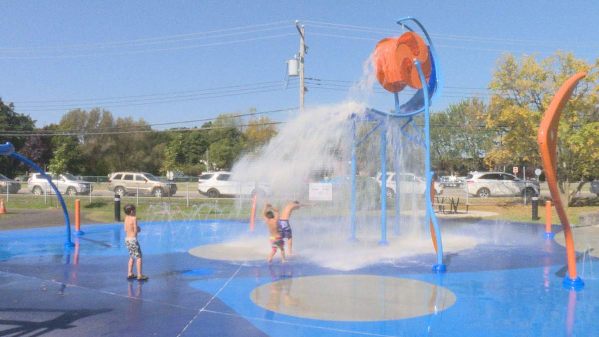 A splash pad in Pointe Claire. Sep 22, 2017.
