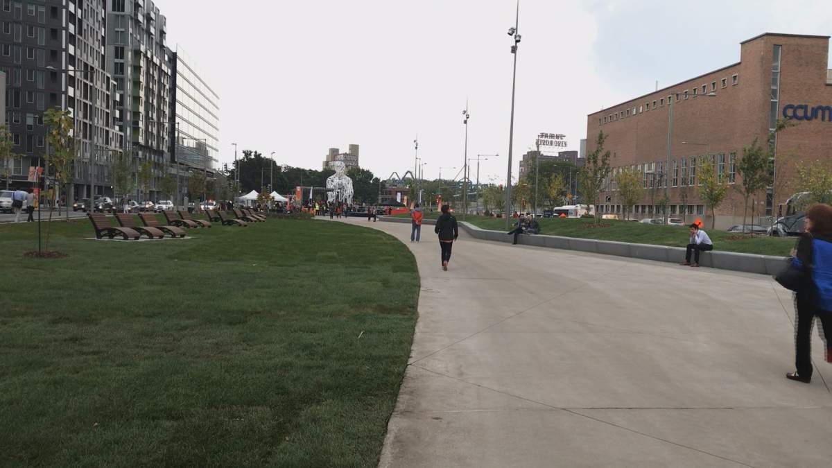 The urban boulevard at the former Bonaventure Expressway site, Weds, Sept. 6, 2017.