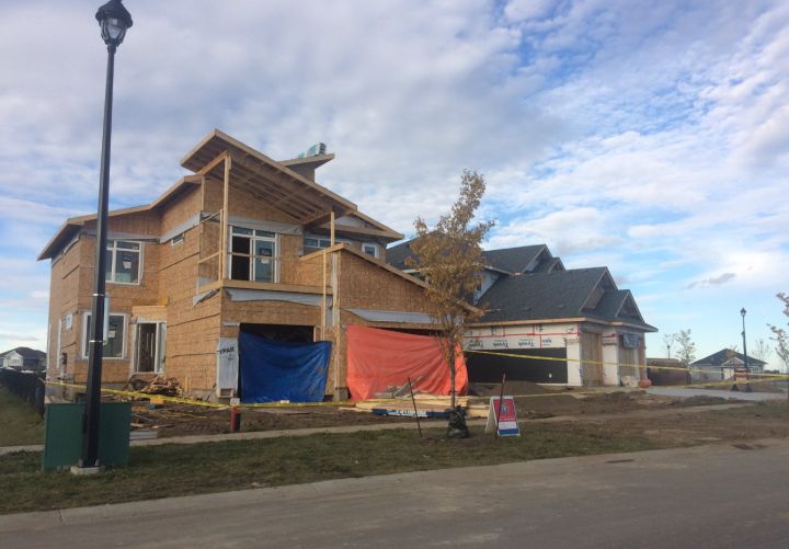 A Global News crew at the scene said OHS personnel could be seen taping off a home under construction later Monday afternoon.
