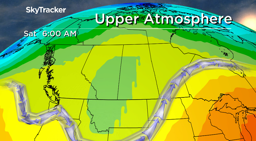 Another cool day is expected on Saturday as we dive deep into an upper trough.
