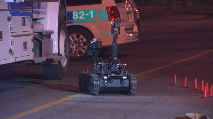 A bomb scare in Villeray on Friday night turned out to be a false alarm, according to Montreal police. Friday, Sep. 16, 2017.