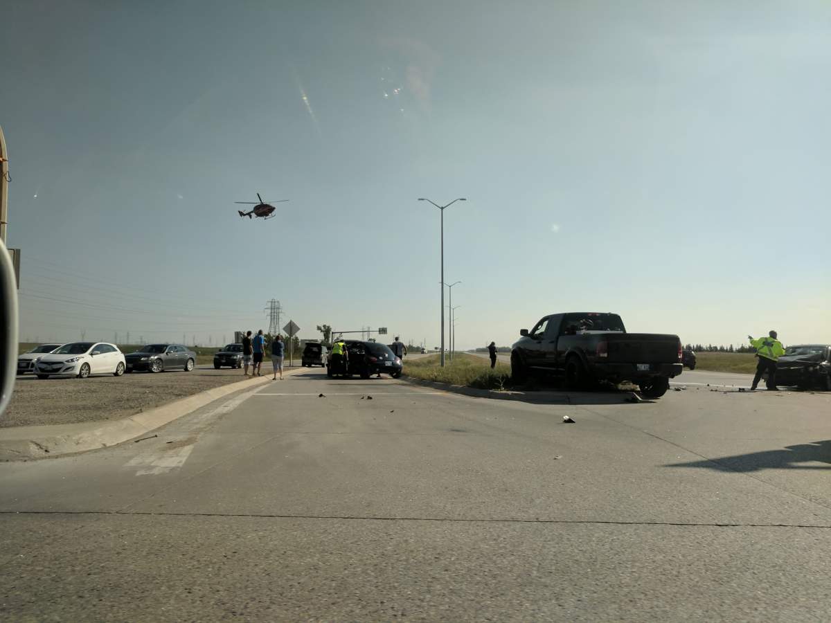 STARS Air Ambulance was called to the Perimeter collision on Saturday. 