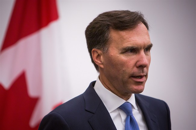 Minister of Finance Bill Morneau speaks to media during a press conference in Vancouver, B.C., on Tuesday September 5, 2017.