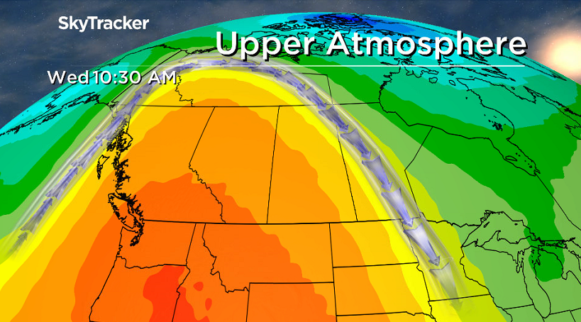 Upper ridge pumps back in the heat for the rest of the first week of school.