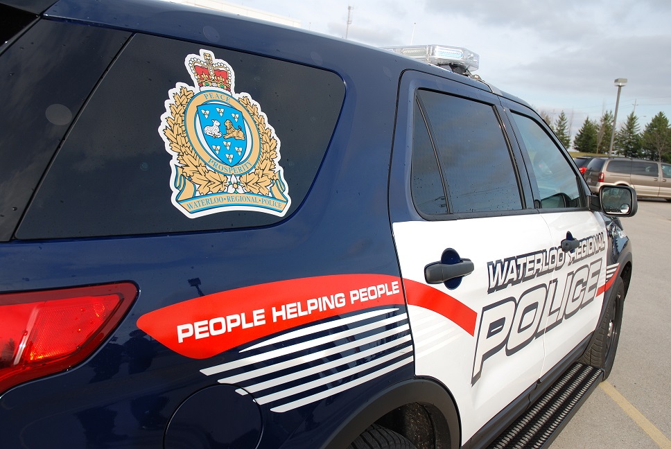A Waterloo Regional Police SUV was involved in a collision on Christmas Eve.