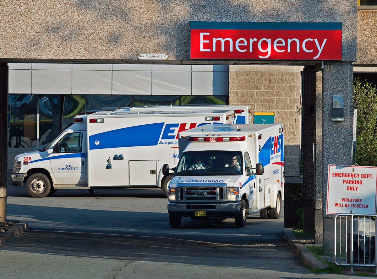 FILE: Paramedics are seen at the Dartmouth General Hospital in Dartmouth, N.S. on Thursday, July 4, 2013. 
