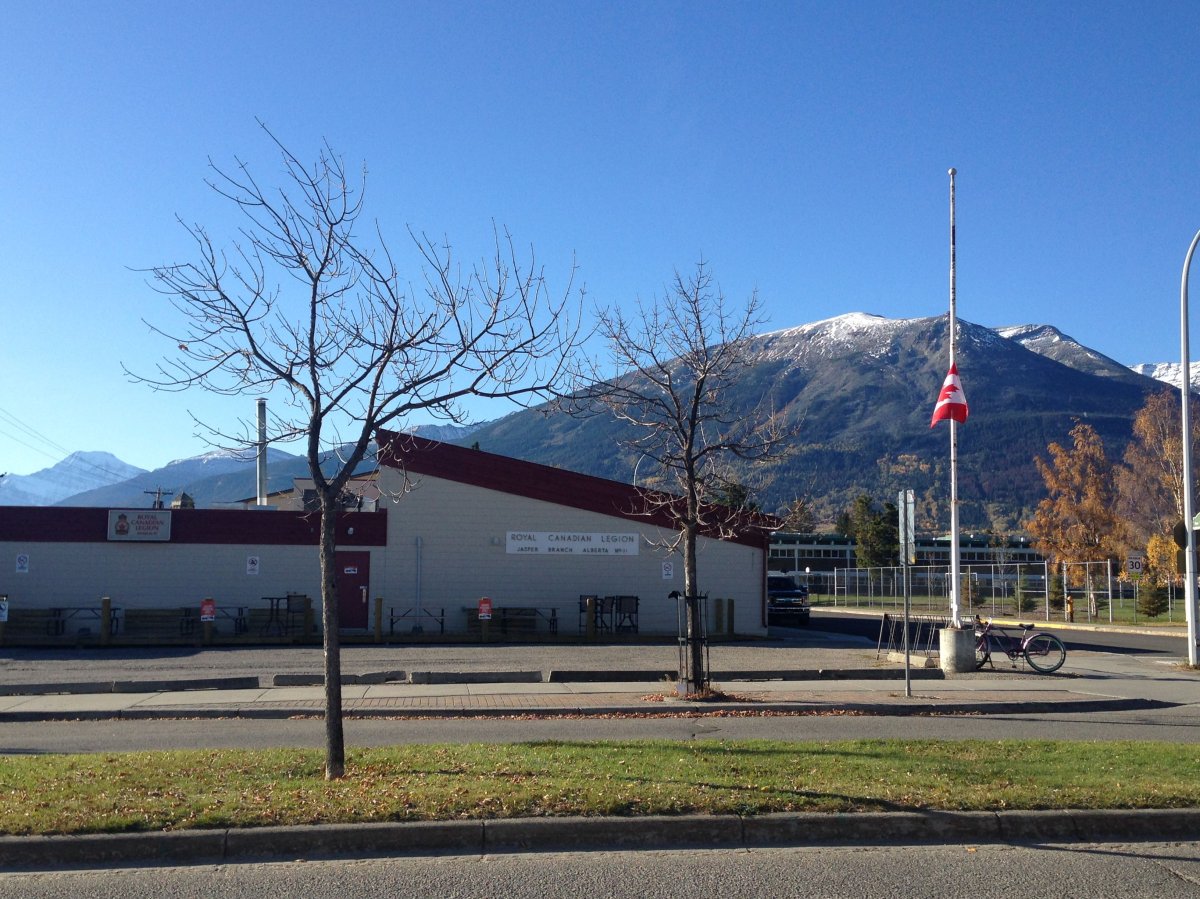 The reported attack happened around 12:30 a.m. Saturday, outside the Royal Canadian Legion in Jasper.