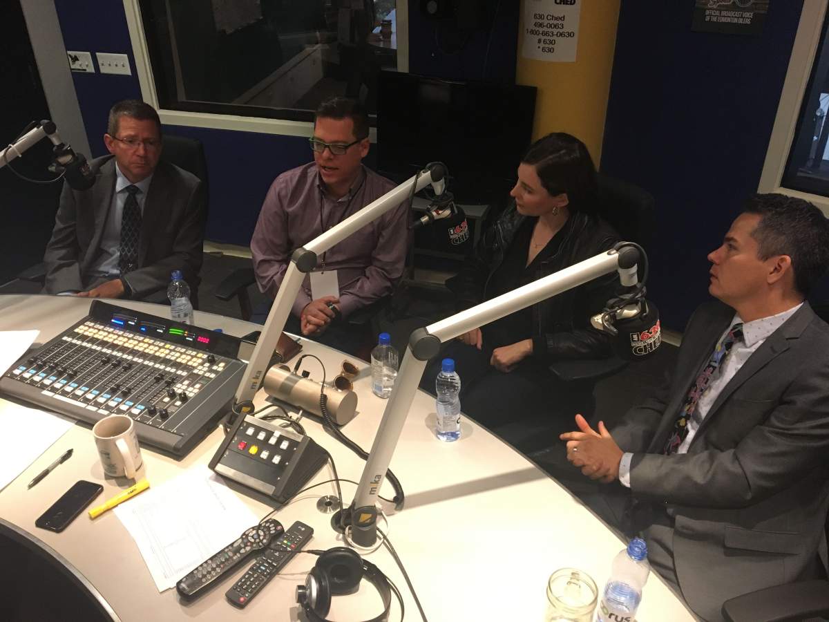 Edmonton’s four new city councillors at 630 CHED on Tuesday, Oct. 17, 2017.