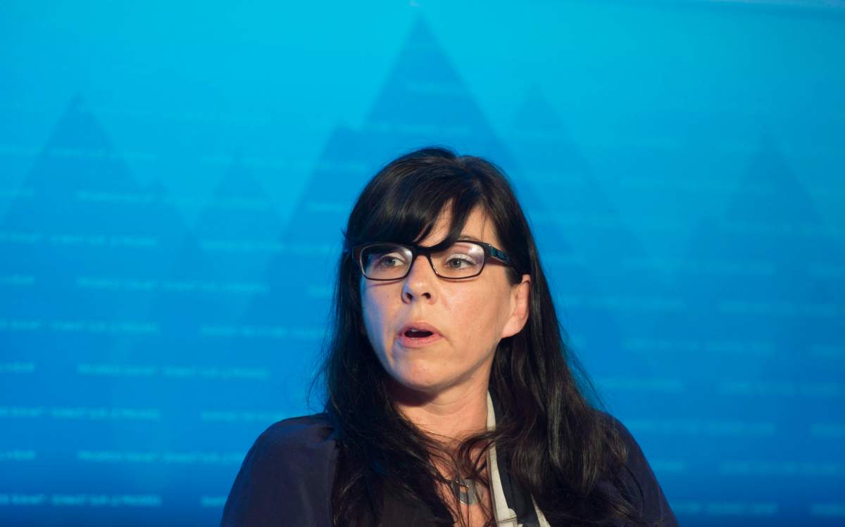 Vancouver city Coun. Andrea Reimer responds to questions during a discussion on the environment at the Progress summit in Ottawa, Friday April 1, 2016. 
