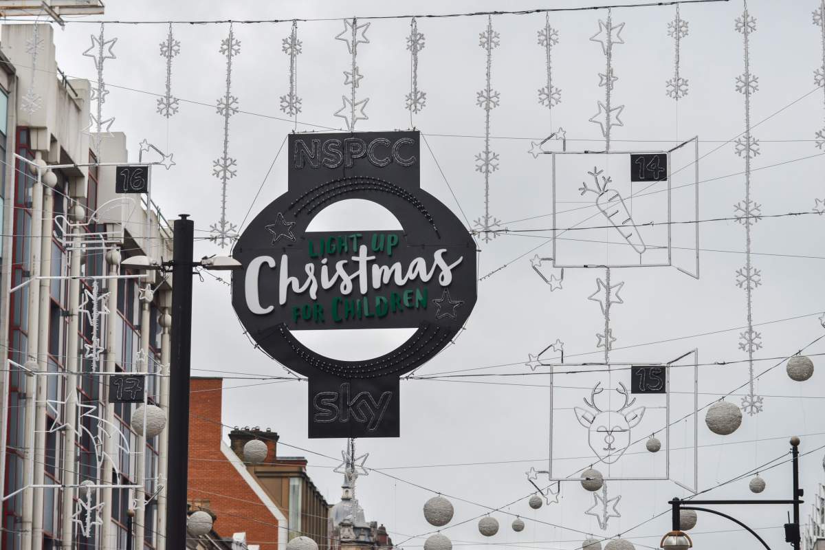 In the U.K., Christmas decorations for 2017 are already up on London's Oxford Street as of Oct. 13.