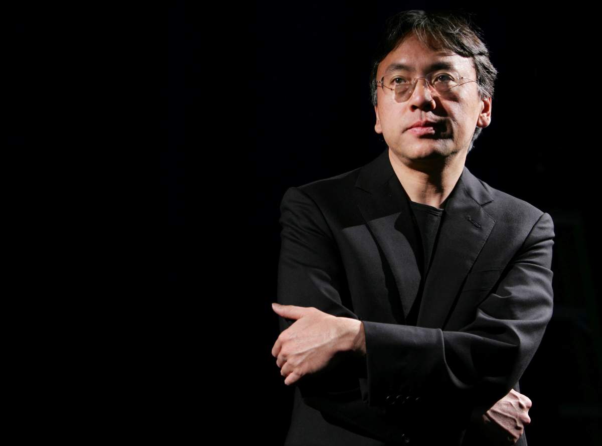 Author Kazuo Ishiguro photographed during an interview with Reuters in New York, .