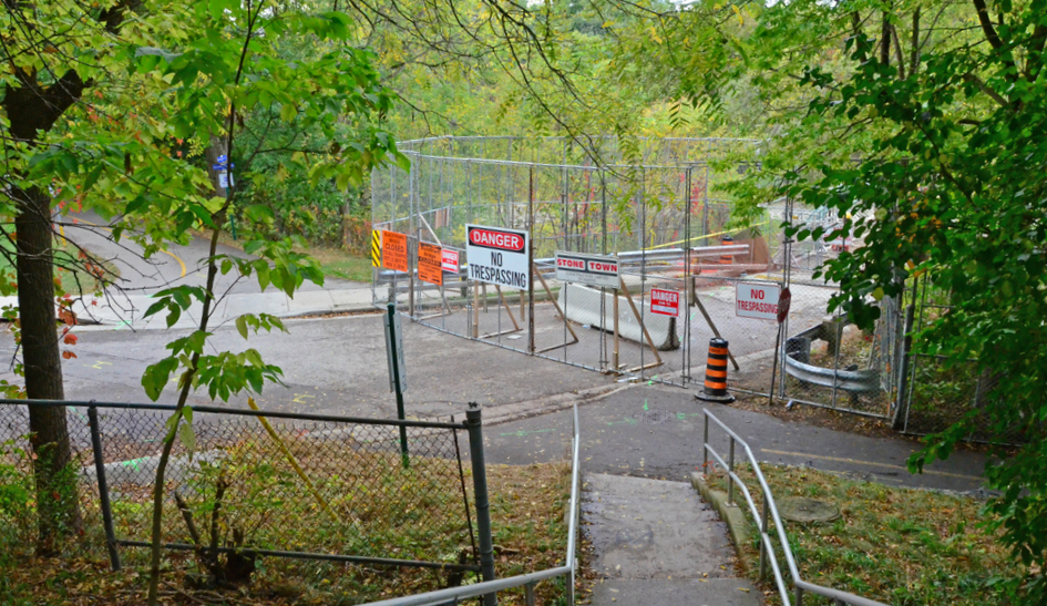 The east side of Blackfriars Bridge on Thursday.