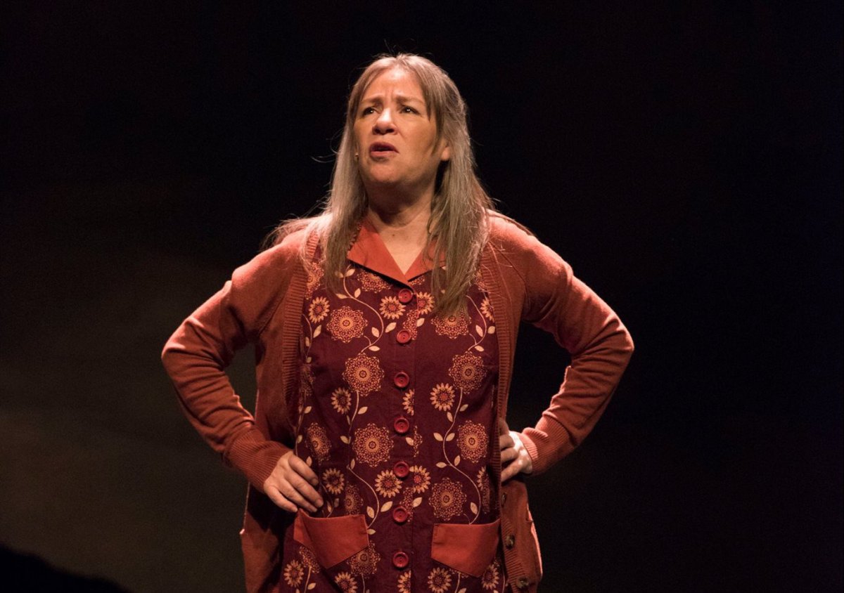 Cathy Elliot poses during a 2017 production of Children of God.