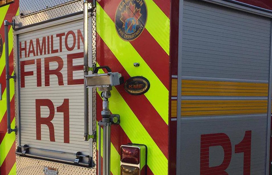 Hamilton resident critical after fire in downtown high rise.
