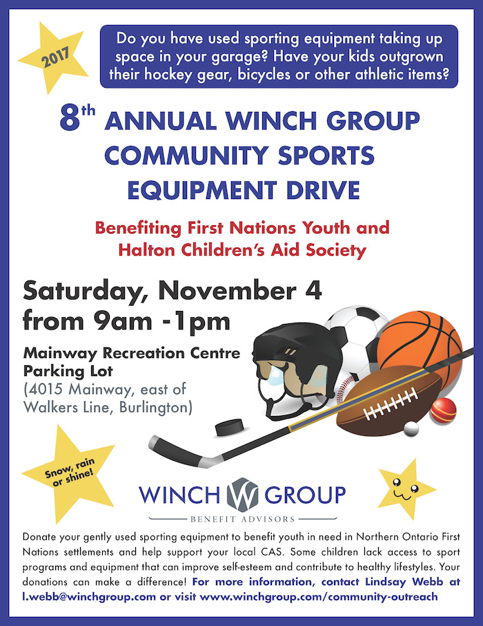 8th Annual Winch Group Community Sports Equipment Drive - image