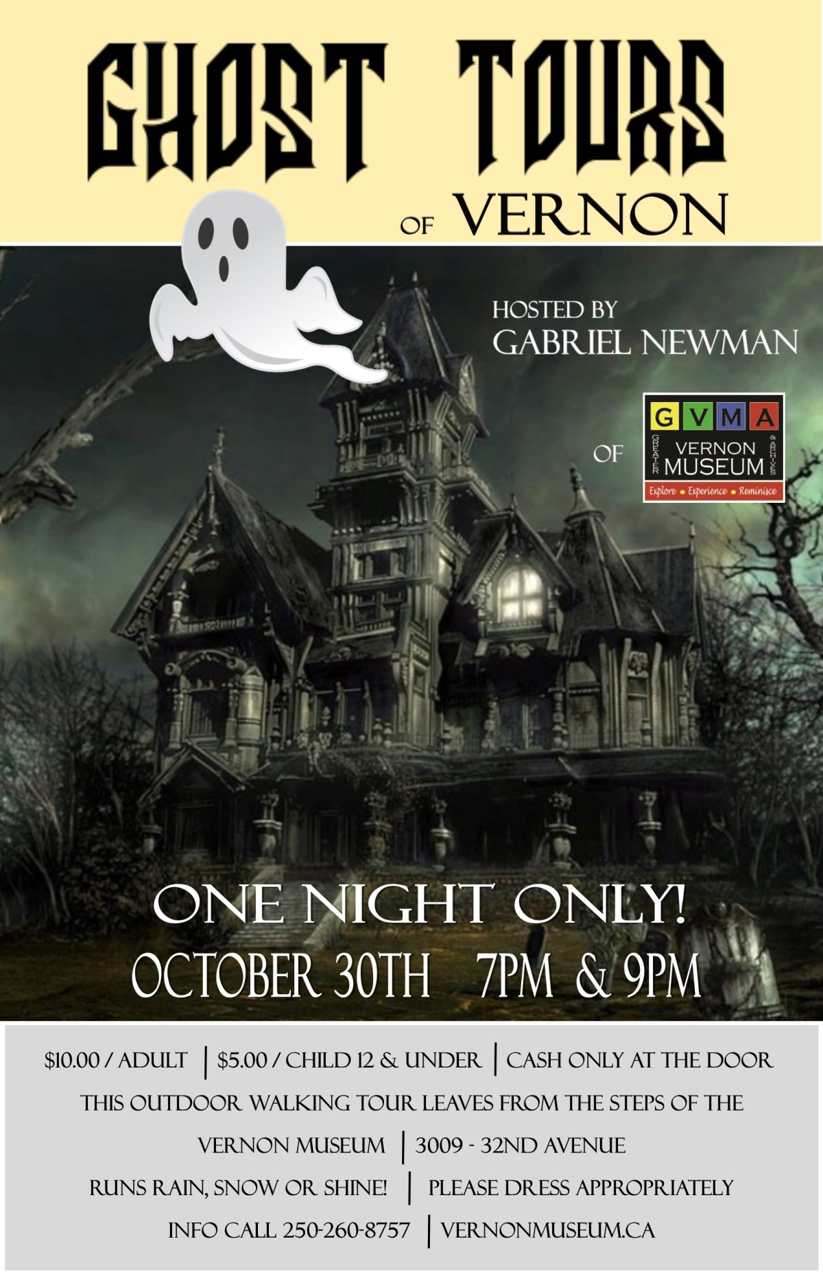 Ghost Tours of Vernon GlobalNews Events