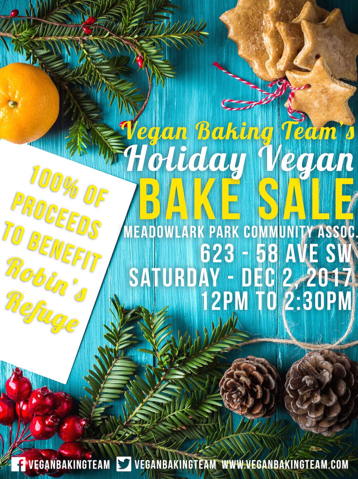 YYC HOLIDAY VEGAN BAKE SALE - image