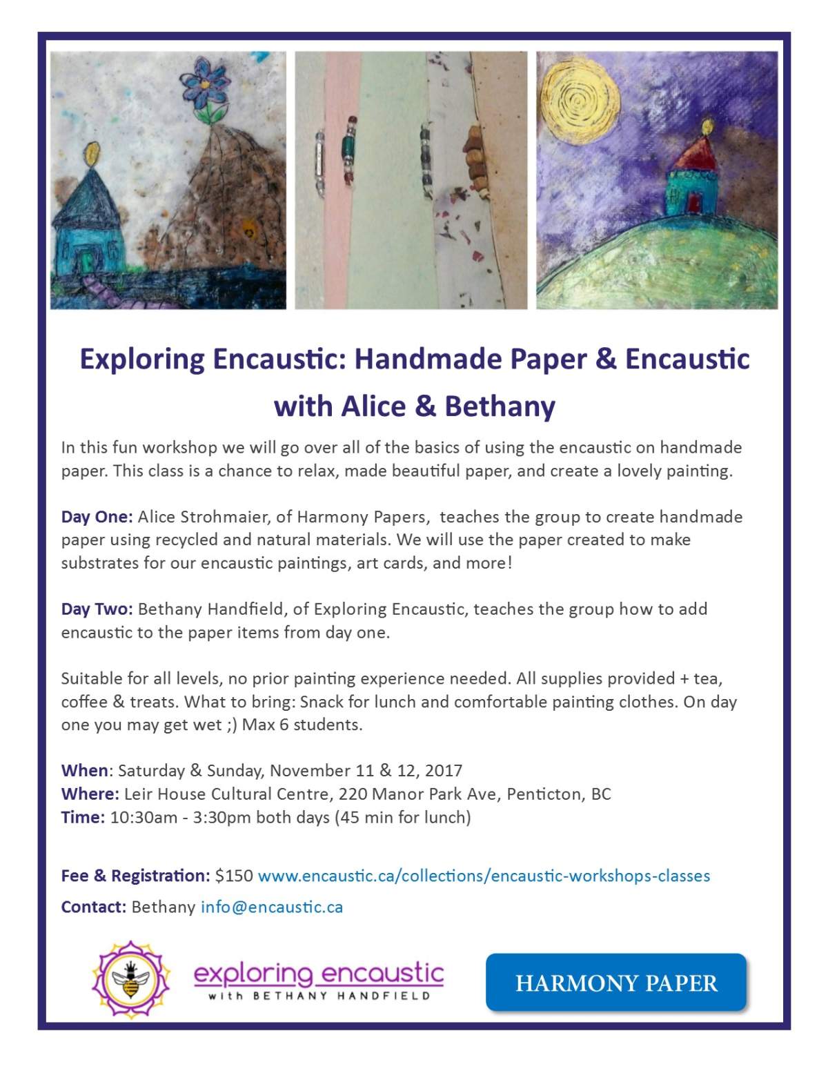 Exploring Encaustic: Handmade Paper + Encaustic - image